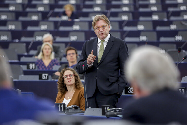 Fotografi 8: EP plenary session. Debate on Conclusions of the European Council meeting of 17 and 18 October 2018