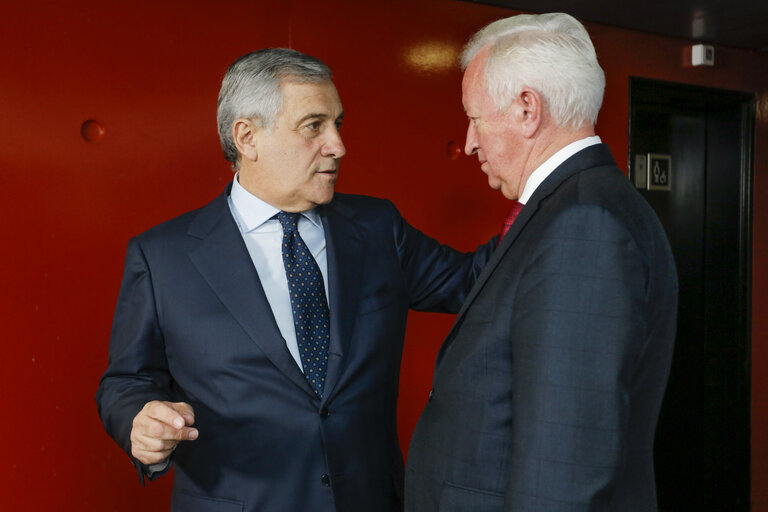 Antonio TAJANI - EP President meets with Boguslaw LIBERADZKI
