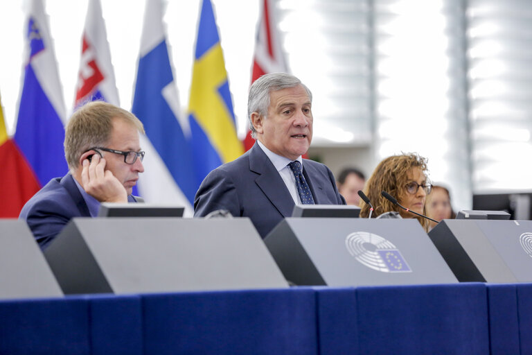 Fotografi 9: EP plenary session. Debate on Conclusions of the European Council meeting of 17 and 18 October 2018