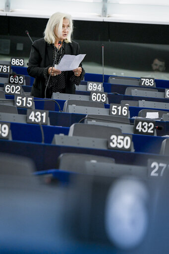 Fotografija 2: EP plenary session- VOTES followed by explanations of votes- Explanation of votes