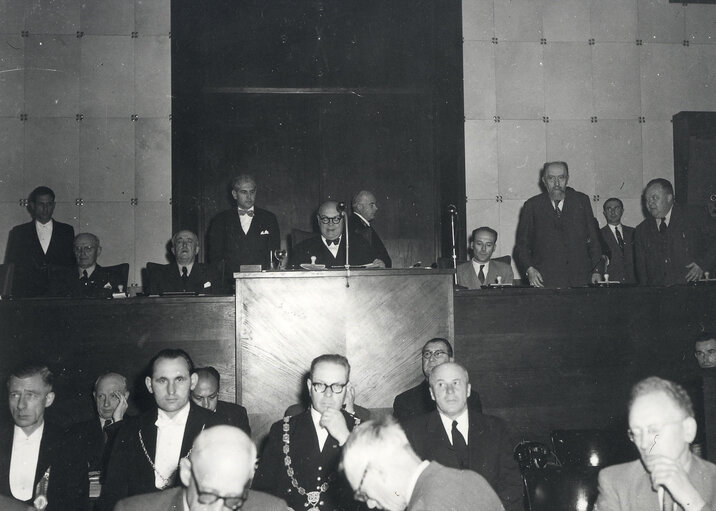 Fotografi 3: ECSC Common Assembly in Strasbourg, France, June 1, 1953