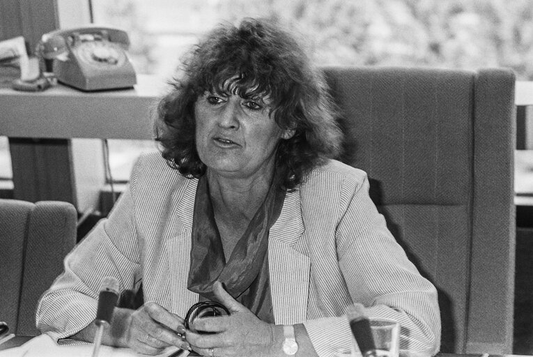 Fotografi 4: Meeting on women's rights in Strasbourg in June 1986