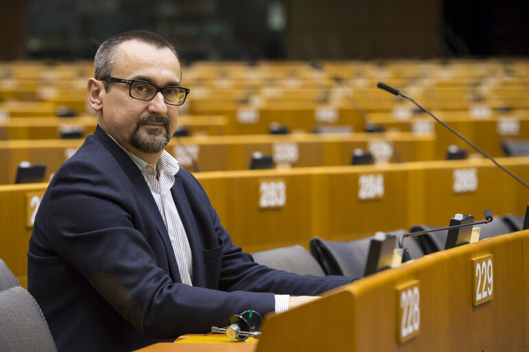 Fotó 5: Pavel POC in the EP in Brussels