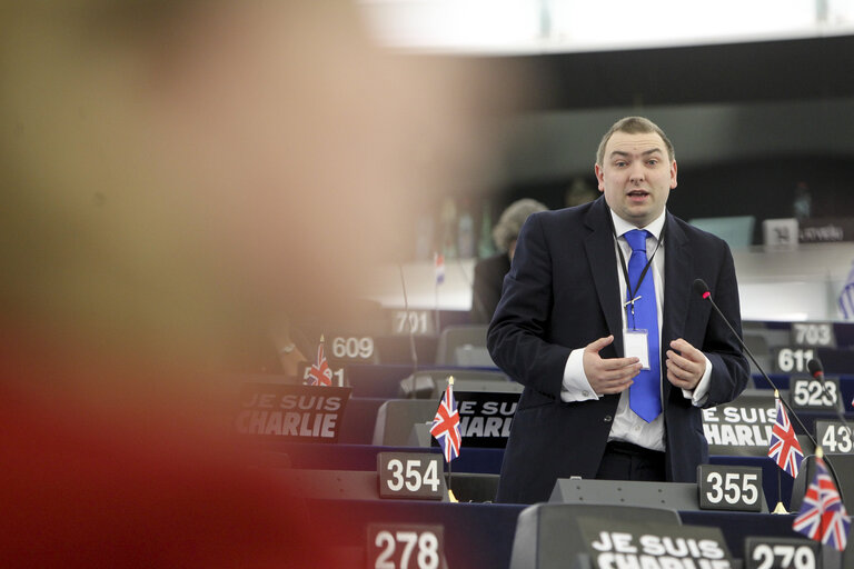 Fotografija 3: Plenary session in Strasbourg - Week 3 2015 - Programme of activities of the Latvian Presidency  Council and Commission statements