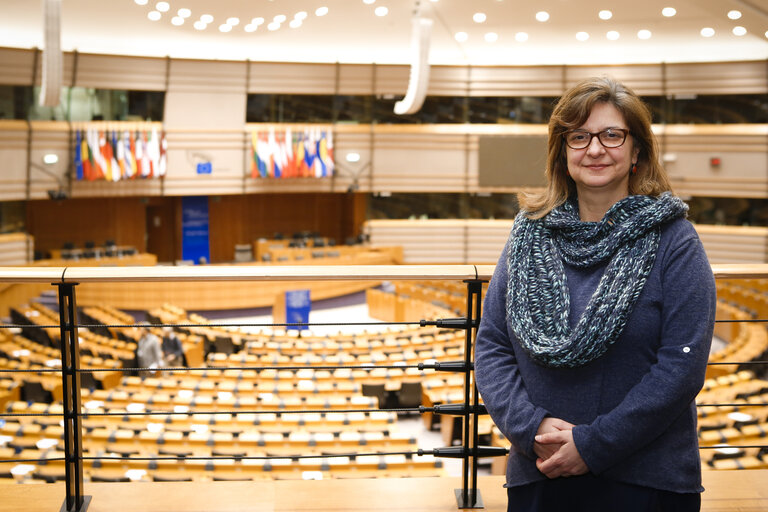 Foto 3: MEP Paloma LOPEZ BERMEJO at the European Parliament in Brussels