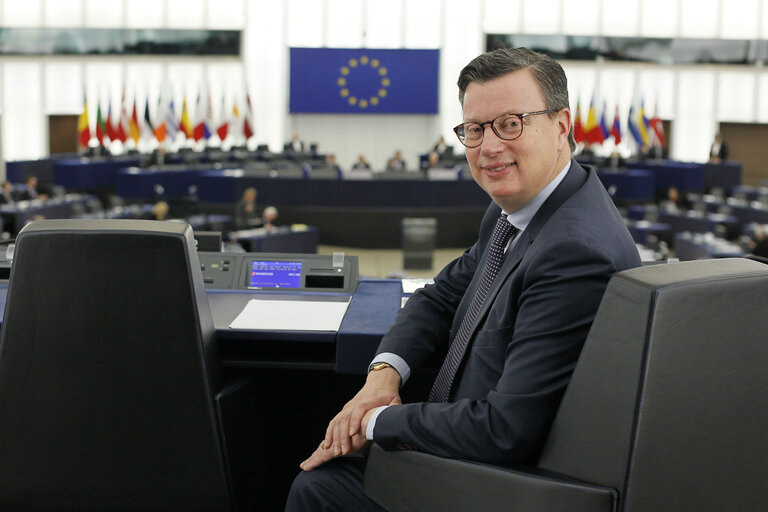 Photo 15 : Edouard FERRAND in Plenary  session week 03 2015 in Strasbourg