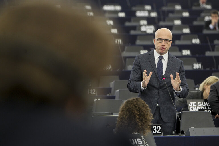 Fotografija 42: Plenary session in Strasbourg - Week 3 2015 - Programme of activities of the Latvian Presidency  Council and Commission statements