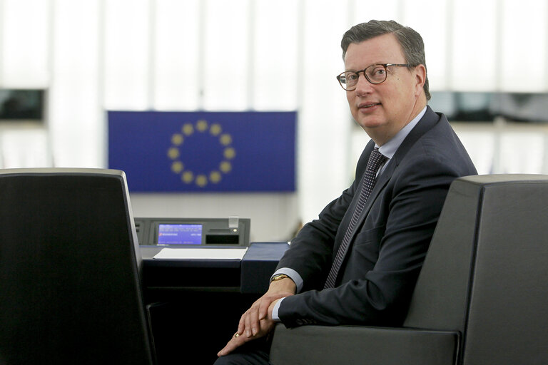 Photo 16 : Edouard FERRAND in Plenary  session week 03 2015 in Strasbourg