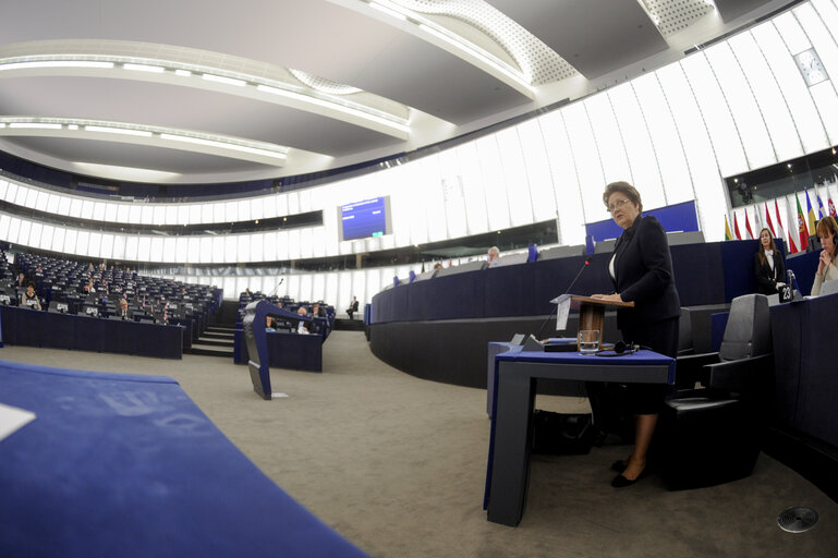 Valokuva 8: Latvian Prime Minister in Plenary session week 03 2015 in Strasbourg