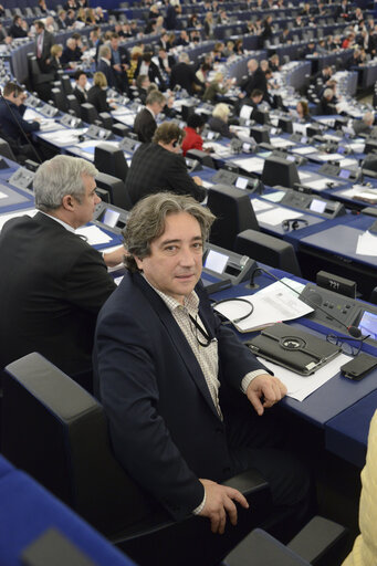 Photo 3 : Ricardo SERRAO SANTOS in Plenary session week 03 2015 in Strasbourg