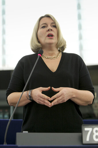 Fotografija 15: Plenary session in Strasbourg - Week 3 2015 - Programme of activities of the Latvian Presidency  Council and Commission statements