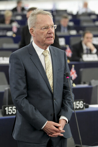 Fotografija 45: Plenary session in Strasbourg - Week 3 2015 - Programme of activities of the Latvian Presidency  Council and Commission statements