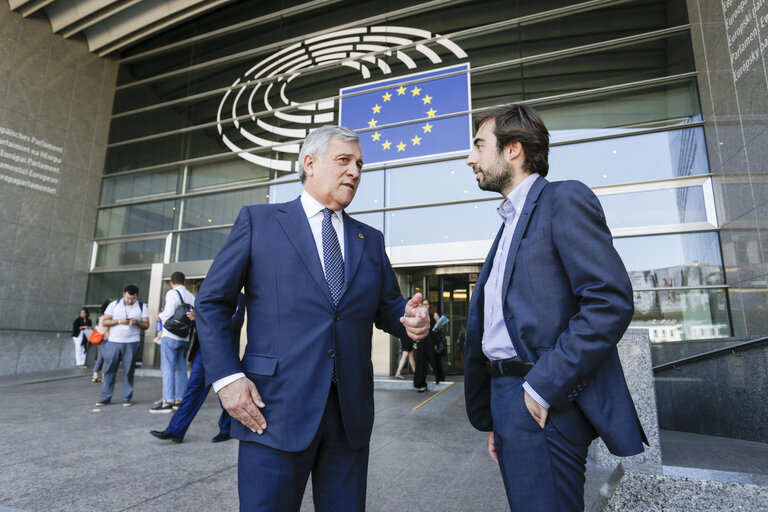 Fotografie 2: Antonio TAJANI - EP President meets with Valerio RUIZ - film director