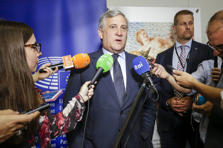 Fotografie 3: High level conference ' Cultural Heritage in Europe : linking past and future ' .Press conference