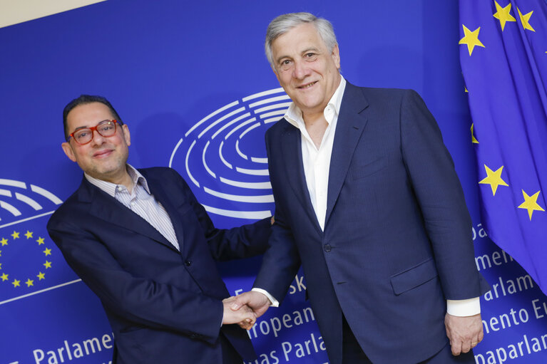 Antonio TAJANI - EP President meets with Gianni PITTELLA