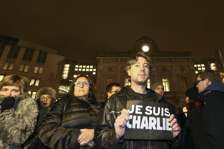 Photo 17: Tribute demonstration for the victims of the attack against Charlie Hebdo