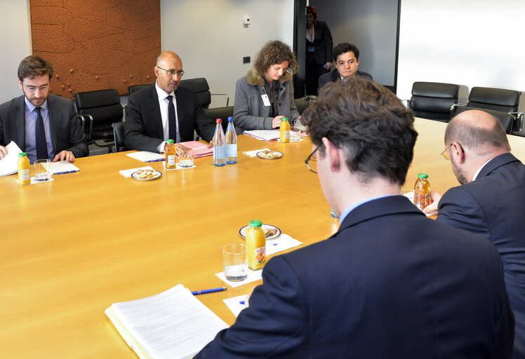 Fotografi 1: Martin SCHULZ - EP President meets with Harlem DESIR