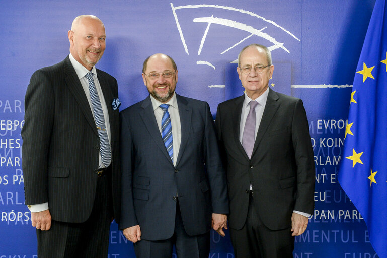 Martin SCHULZ - EP President meets with directors of EMCDDA and EMSA