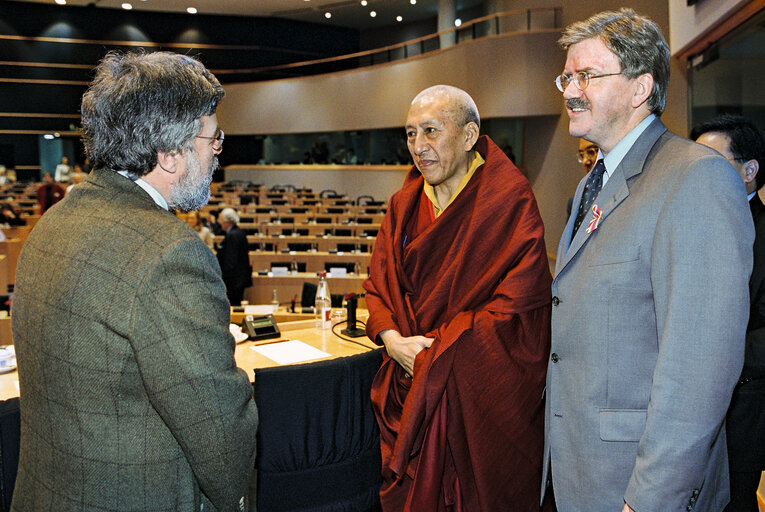 Meeting on the Tibet Intergroup at the European Parliament.