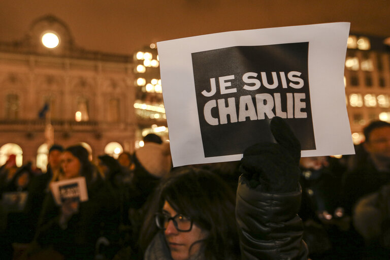 Photo 6: Tribute demonstration for the victims of the attack against Charlie Hebdo