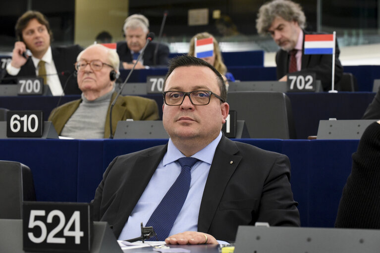 Φωτογραφία 3: Dominique MARTIN during the Plenary session week 03 2015 in Strasbourg