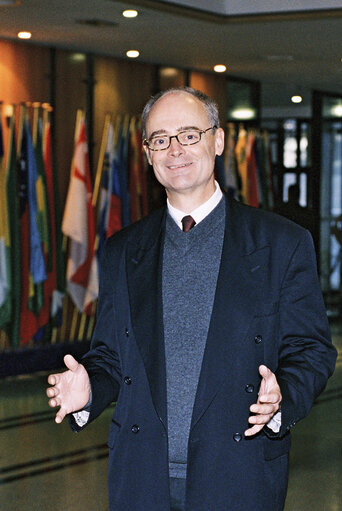 MEP Per STENMARCK in the European Parliament in Brussels