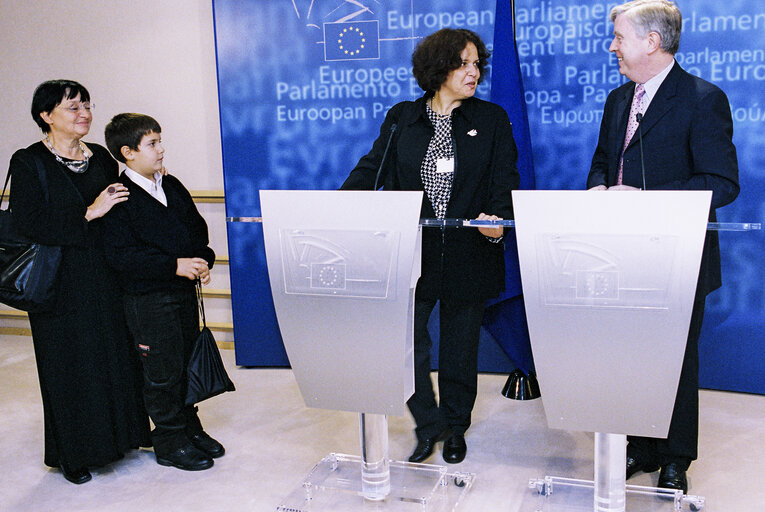 Press Conference with  Nurit PELED-ELHANAN , 2001 Sakharov Prize Winner