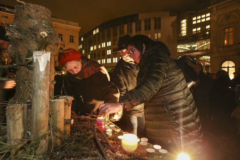 Photo 13: Tribute demonstration for the victims of the attack against Charlie Hebdo