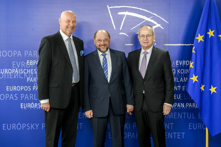 Fotó 3: Martin SCHULZ - EP President meets with directors of EMCDDA and EMSA