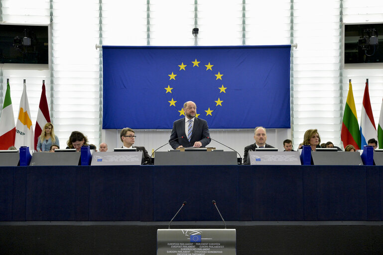 Fotografia 17: Review of the Italian Presidency - Plenary session week 03 2015