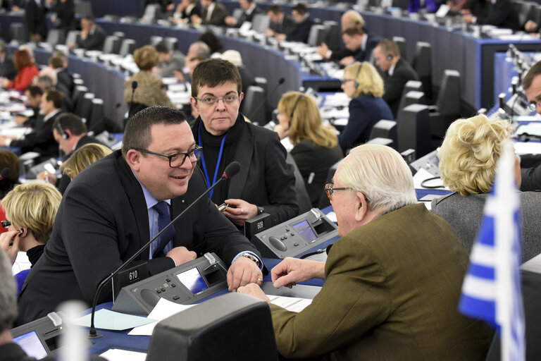 Fotografie 1: Dominique MARTIN during the Plenary session week 03 2015 in Strasbourg