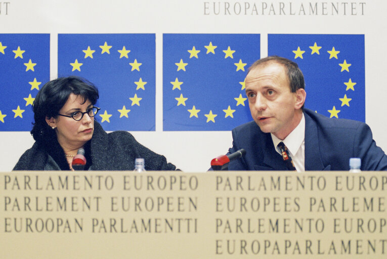 Fotografija 8: Press conference at the EP in Strasbourg