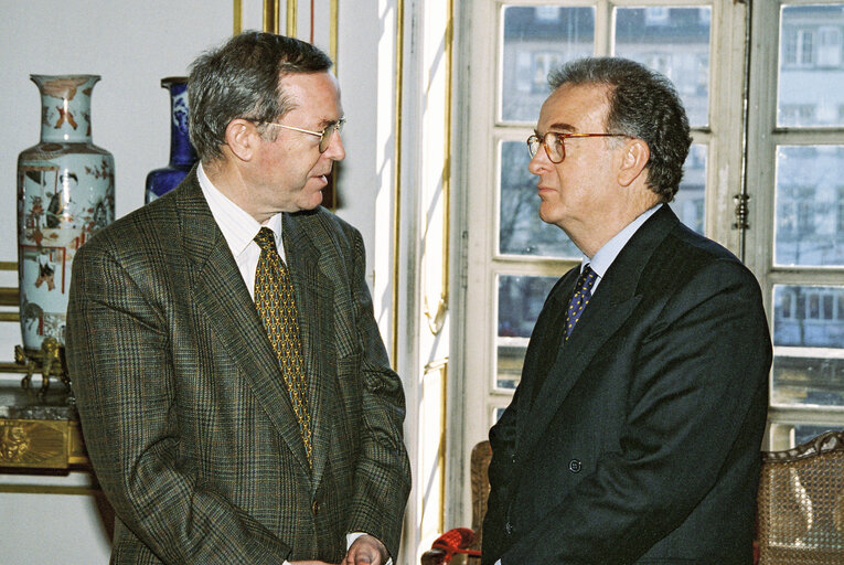 Fotografie 4: Visit of President of the Portuguese Republic at the European Parliament in Strasbourg