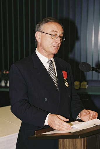 Award ceremony of the Legion d'Honneur order by French Minister for European Affairs