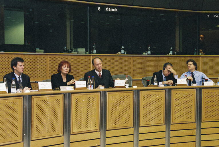 Monetary Affairs Subcommittee meeting at the EP in Brussels