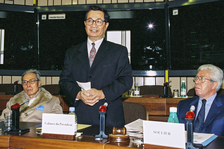 Foto 8: Subcommittee on Human Rights of the European Parliament meets with a delegation and the Executive President of the Federation of the communities of the free Vietnamese abroad