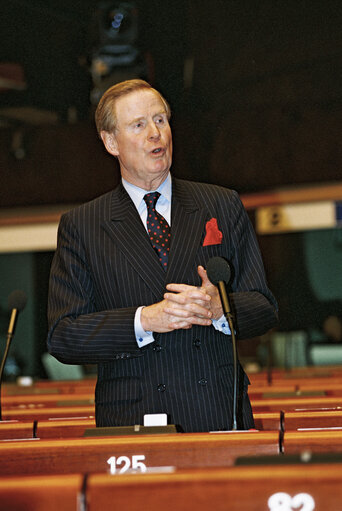MEP Bryan M.D. CASSIDY at the European Parliament in Strasbourg