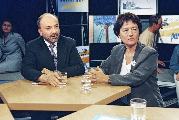 TV Debate at the European Parliament in Strasbourg