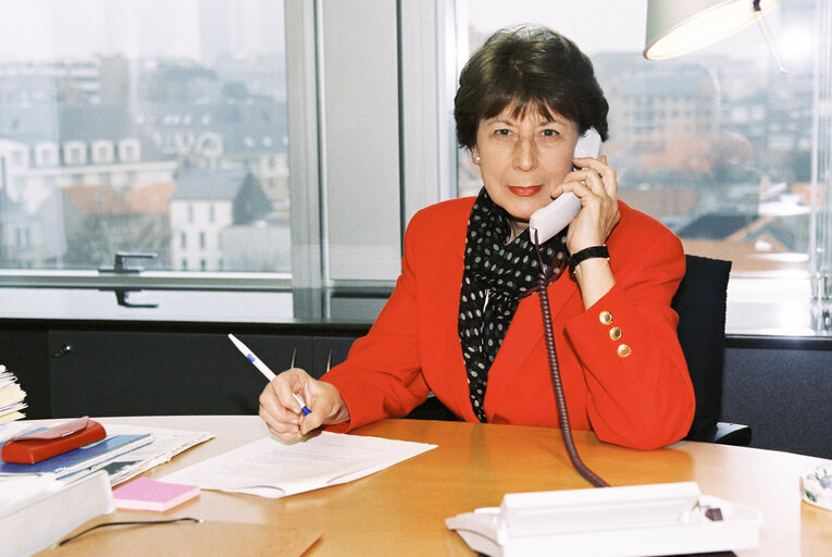 Photo 5 : MEP Marialiese FLEMMING at the European Parliament in Brussels