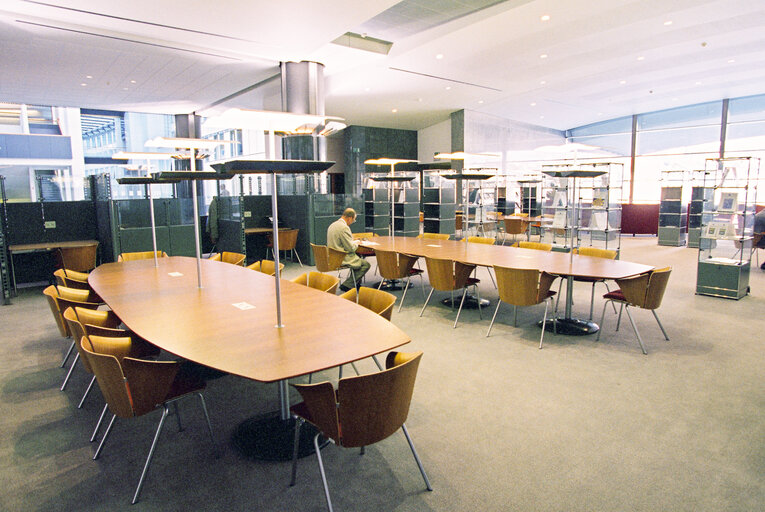 Library at the European Parliament in  Brussels