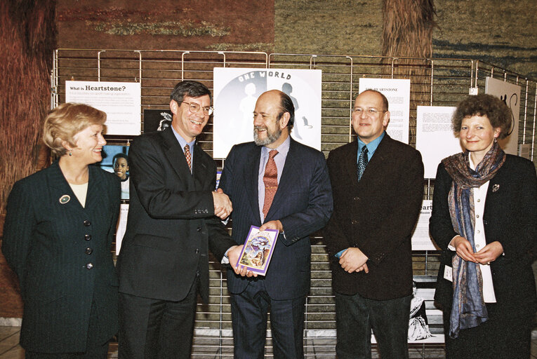 Exhibition on the fairytale  Heartstone Odyssey  at the European Parliament in Strasbourg