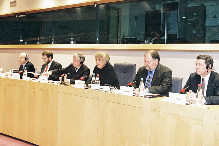 Fotografie 2: MEP Brigitte LANGENHAGEN in a meeting at the European Parliament in Brussels