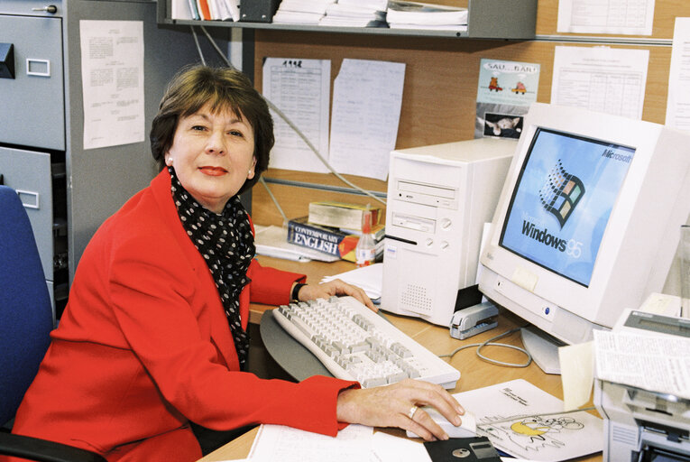 Valokuva 6: MEP Marialiese FLEMMING at the European Parliament in Brussels