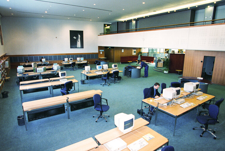Library at the European Parliament in  Brussels