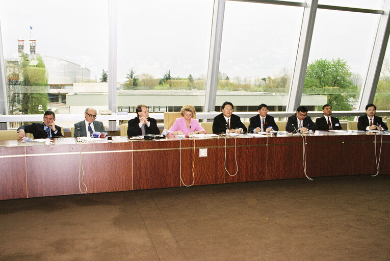 Foto 5: Meeting with a delegation from Taiwan at the EP in Strasbourg.