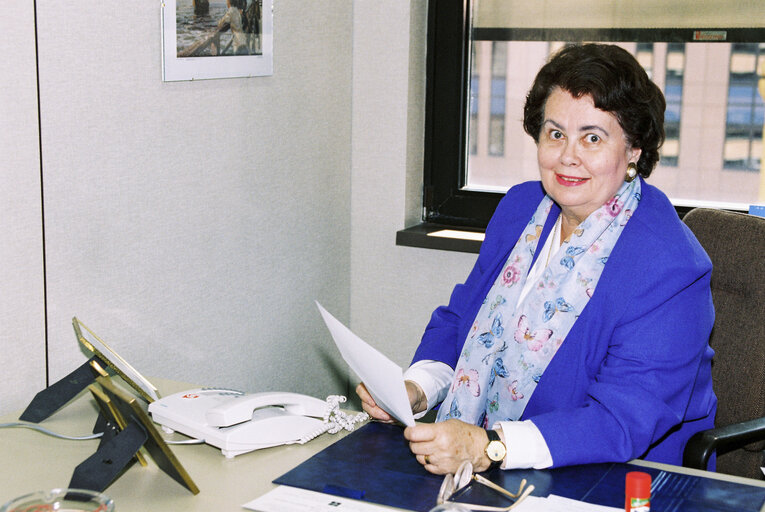 Suriet 3: Portrait of MEP Ritva Tellervo LAURILA in Brussels