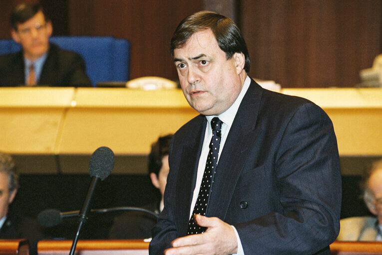 Fotografija 4: Plenary Session in Strasbourg. British Presidency of the EU