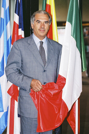 Suriet 5: Portrait of MEP Giacomo SANTINI in Strasbourg