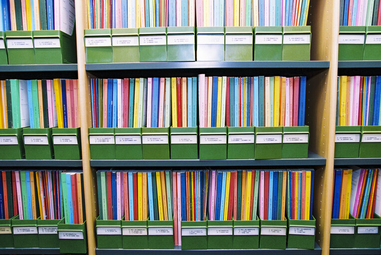 Library at the European Parliament in  Brussels