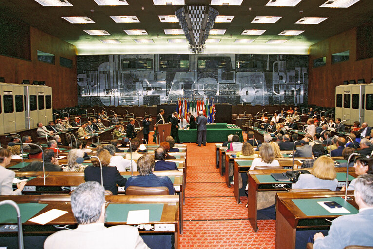 Long-service medal giving ceremony at the European Prarliament in Luxembourg